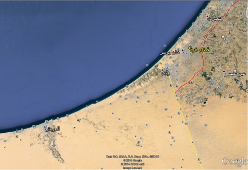 غزة وشمال شرق سيناء
